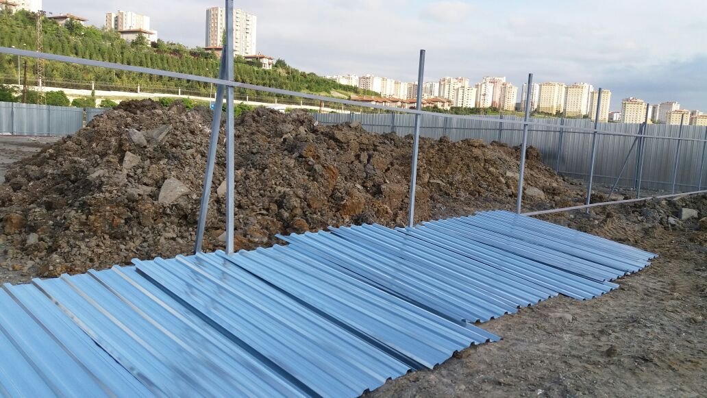 Şantiye Alanı Çevirme Sacı